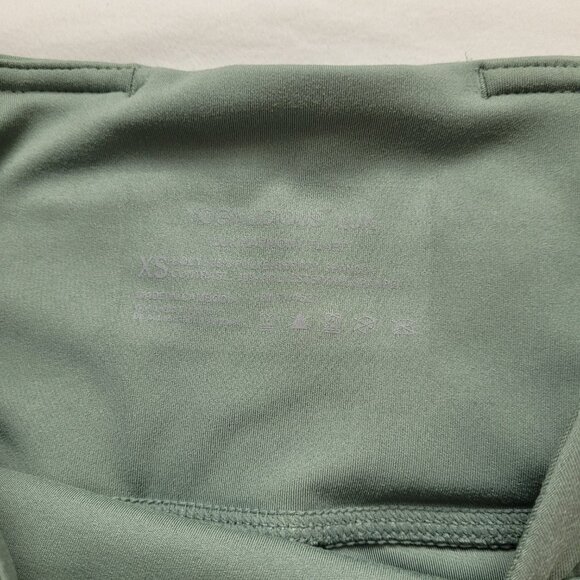 Yogalicious Olive Lux Harmony Lily Pad High-Waisted Flare Leggings Size X-Small - Picture 4 of 10
